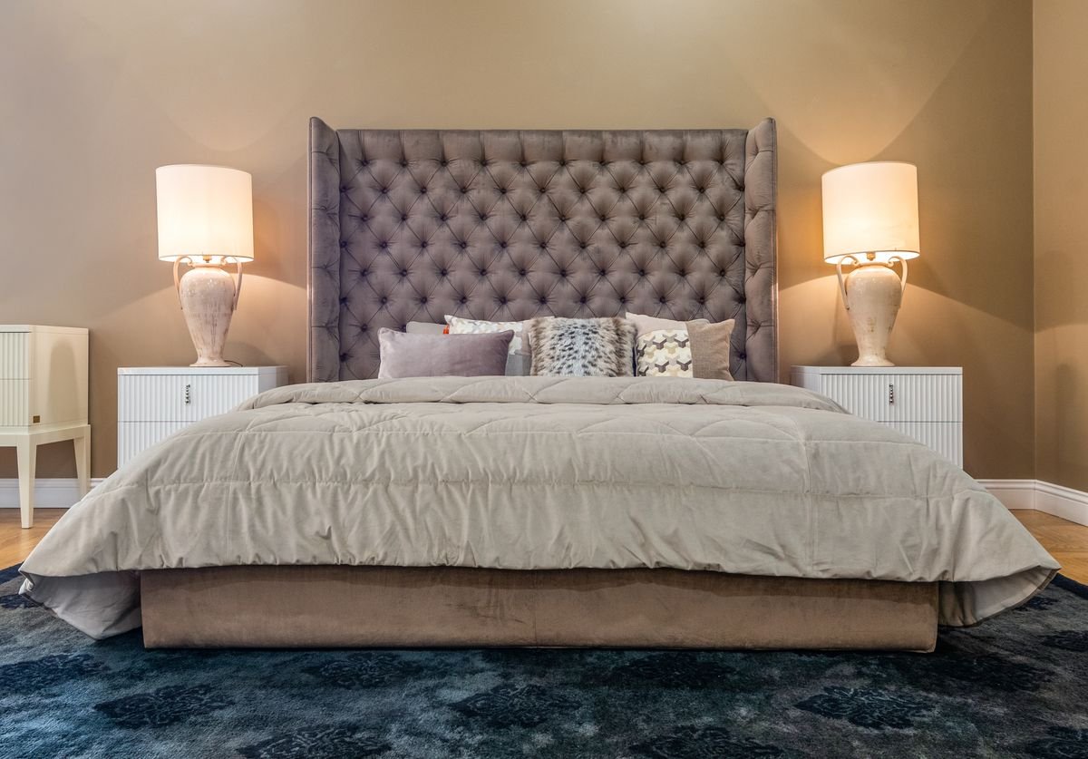 Cozy bedroom with soft lighting